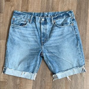 Levi’s 511 Cut Off Rolled Hem Denim Shorts